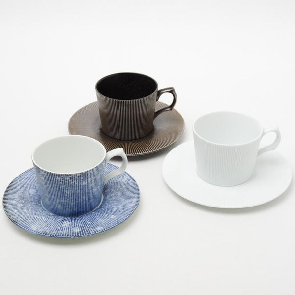 Riso ティーセット ホワイト ブラック 2色展開 Riso ティーセット ホワイト ブラック 2色展開 Riso Porcelain — 佐賀