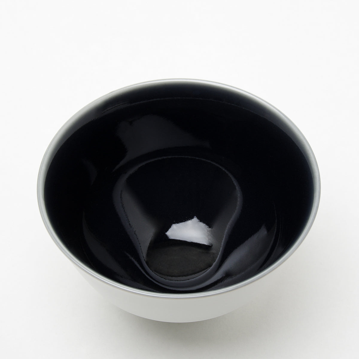 有田焼 外刷毛 内墨瑠璃 変形飯碗 12cm ARITA PORCELAIN LAB Studio1156