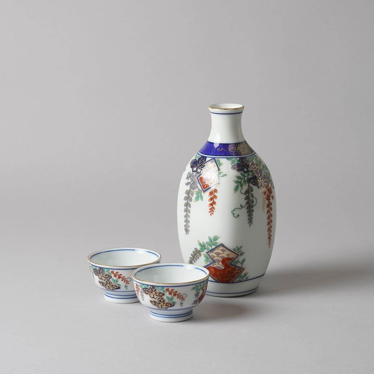 有田焼 藤絵 面取徳利/盃 (250ml / 40ml) ARITA PORCELAIN LAB Studio1156