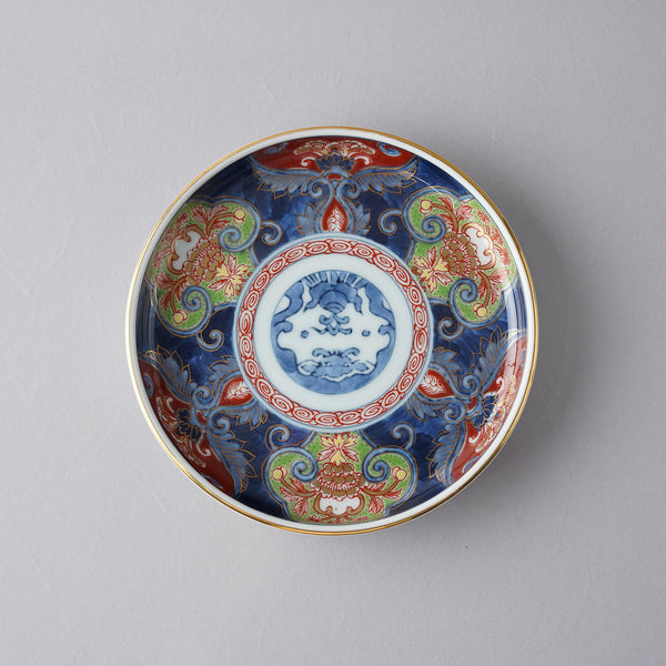 有田焼 古伊万里草花紋 四五寸丸皿 13.5cm 弥左ヱ門 - Studio1156