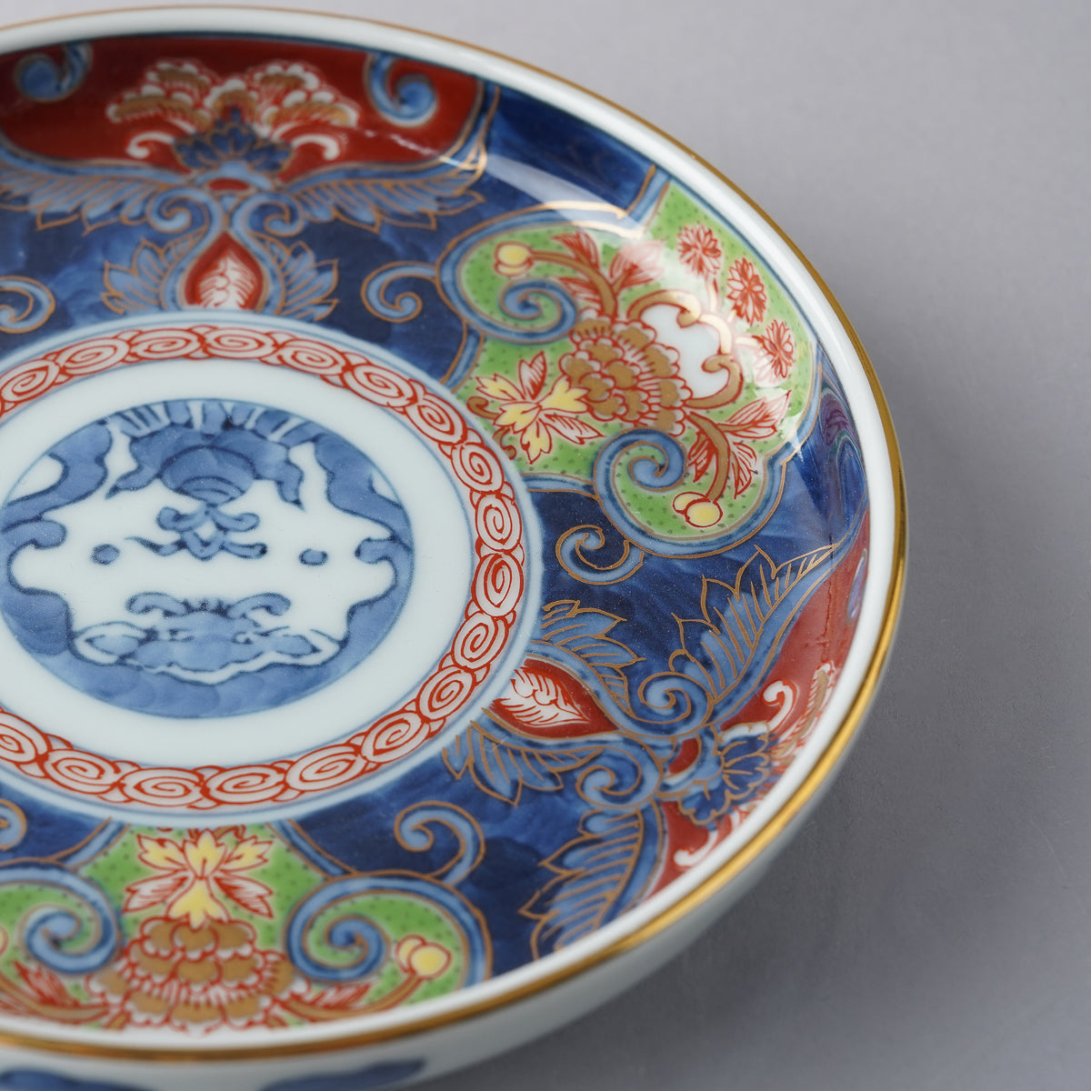 有田焼 古伊万里草花紋 四五寸丸皿 13.5cm ARITA PORCELAIN LAB Studio1156