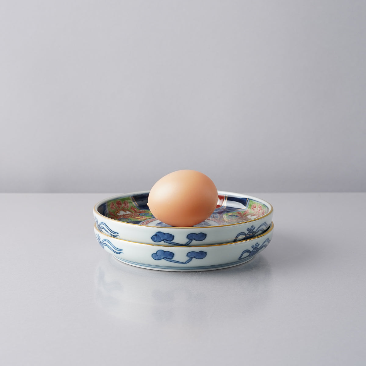 有田焼 古伊万里草花紋 四五寸丸皿 13.5cm 弥左ヱ門 - Studio1156