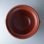 有田焼 赤釉 飛び鉋釜型鍋 五合炊き ご飯土鍋 24.5cm [オーブン直火対応] Anraku Studio1156