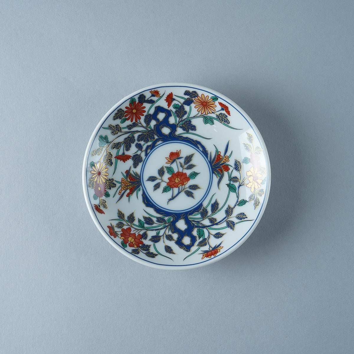 有田焼 古伊万里調 小皿 11.5cm 草花紋 ARITA HASAMI JAPAN Studio1156