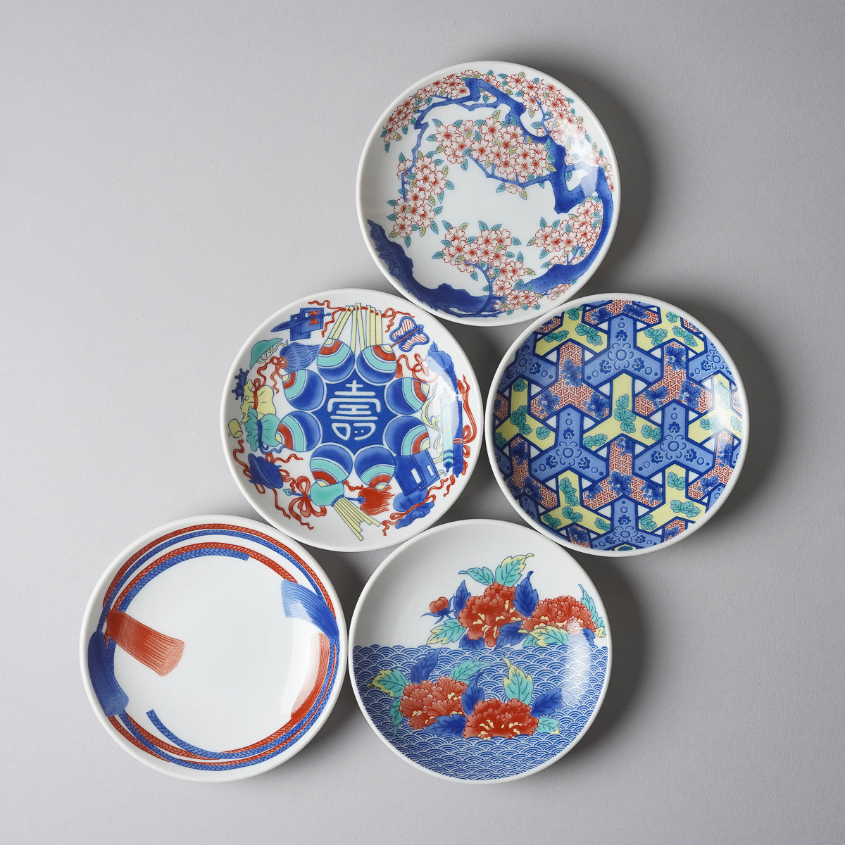 有田焼 色鍋島調 小皿 11.5cm [5 Patterns] ARITA HASAMI JAPAN Studio1156