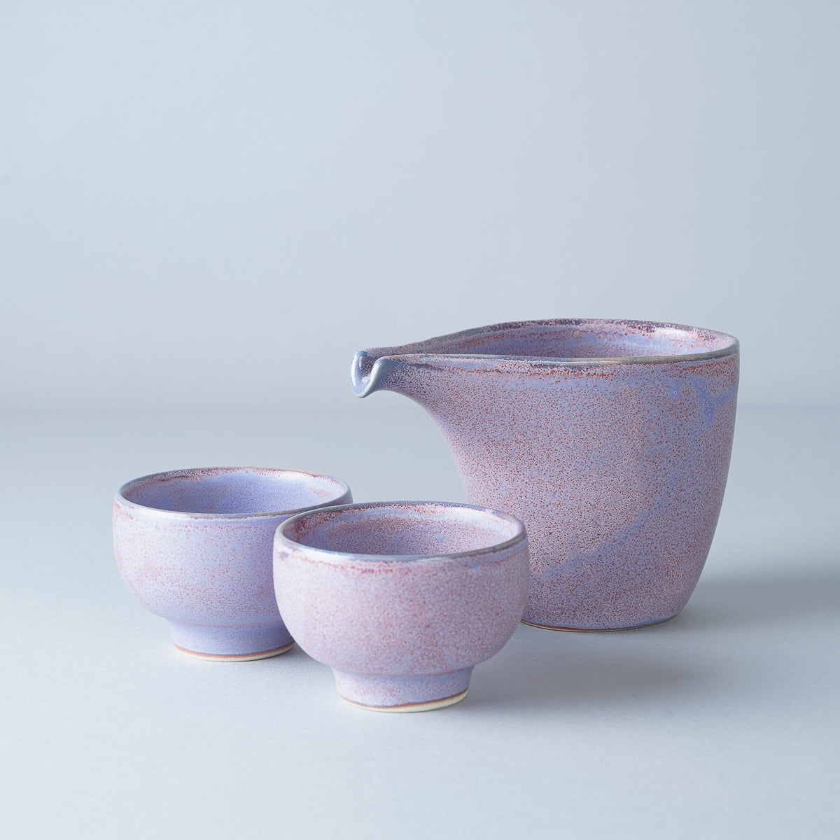 波佐見焼 桜釉 片口酒器/ぐい呑 (250ml / 80ml) Chojuro Studio1156