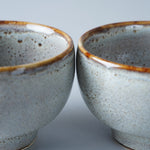 波佐見焼 泡白釉 片口酒器/ぐい呑 (250ml / 80ml) Chojuro Studio1156