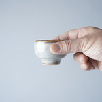 波佐見焼 泡白釉 片口酒器/ぐい呑 (250ml / 80ml) Chojuro Studio1156