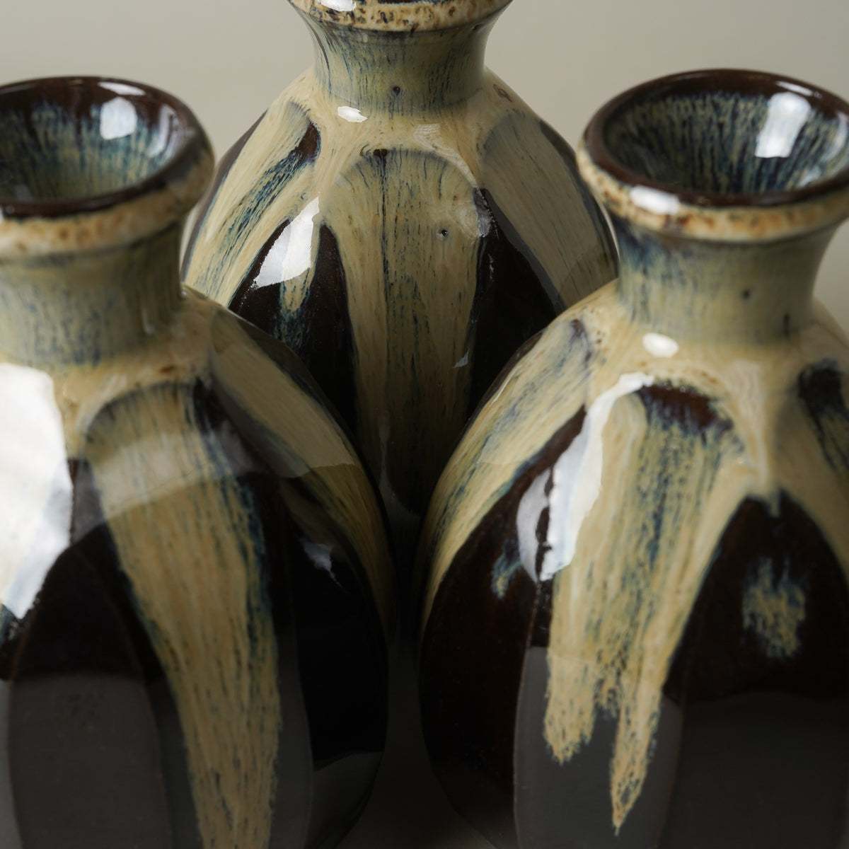 波佐見焼 朝鮮唐津 面取徳利/ぐい呑 (300ml / 60ml) Chojuro Studio1156