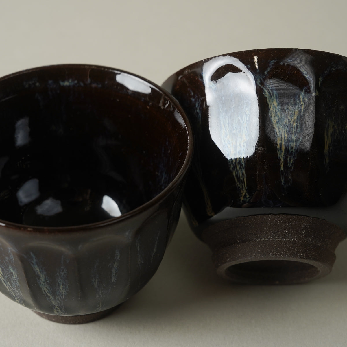 波佐見焼 朝鮮唐津 面取徳利/ぐい呑 (300ml / 60ml) 長十郎窯 - Studio1156
