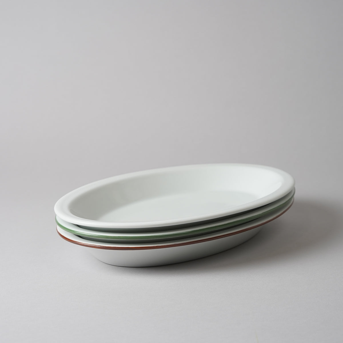 波佐見焼 Cords Rim Oval リムオーバルプレート 26cm [4 Colors]