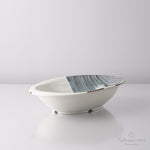 波佐見焼 ハーフライン カレーパスタ皿 25cm Fukuho Studio1156