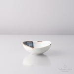 波佐見焼 ハーフライン 楕円小鉢 8.5cm Fukuho Studio1156