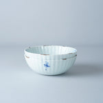 有田焼 染付花絵 薄手菊割小鉢 11.5cm Fukusen Studio1156