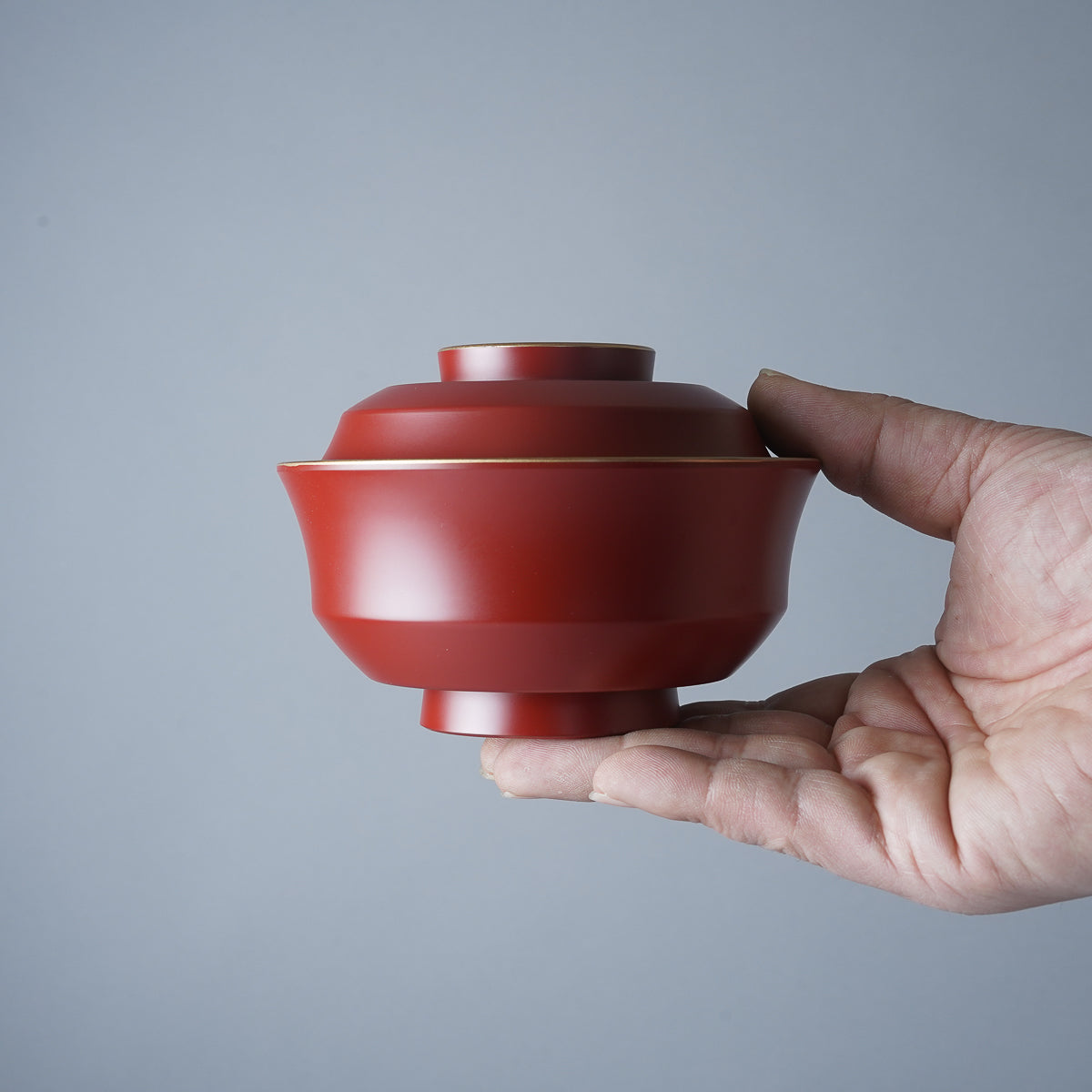 越前漆器 消天金 天竜寺椀 250ml [食洗機対応] 消朱天金内朱 Echizen Studio1156