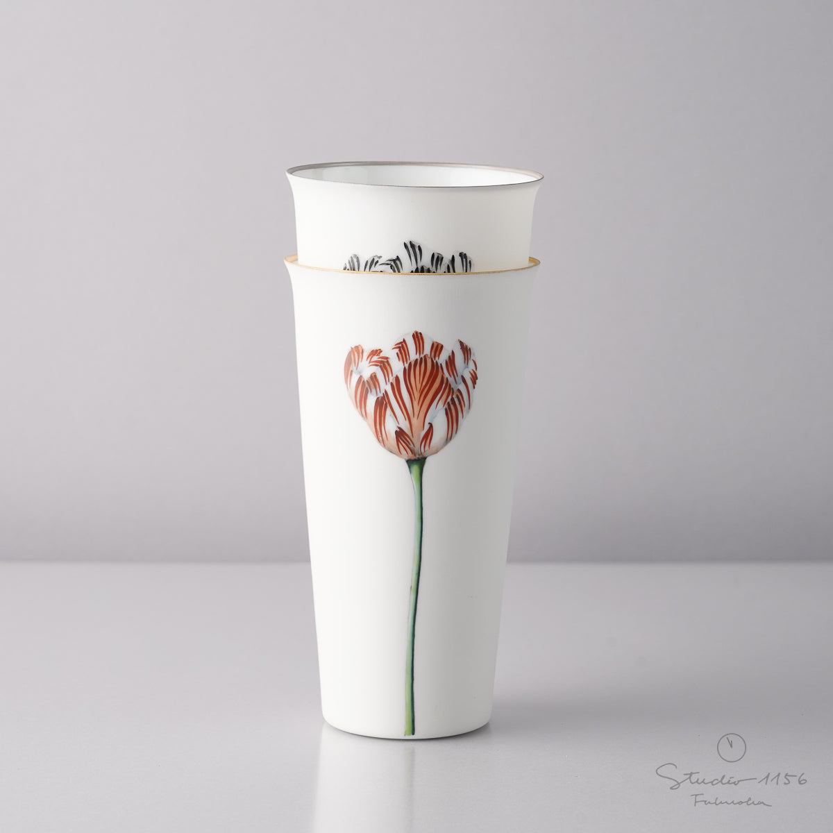 伊万里焼 Tumbler タンブラー Flower 7.5cm/350ml Hataman Studio1156