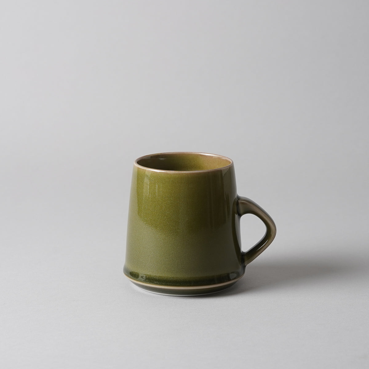 伊万里焼 Rim Mug マグカップ 6.5cm/280ml オリーブ Hataman Studio1156