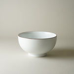 波佐見焼 五寸深めん丼 麺鉢 15.5cm/900ml 白磁千段 Hakusan Studio1156