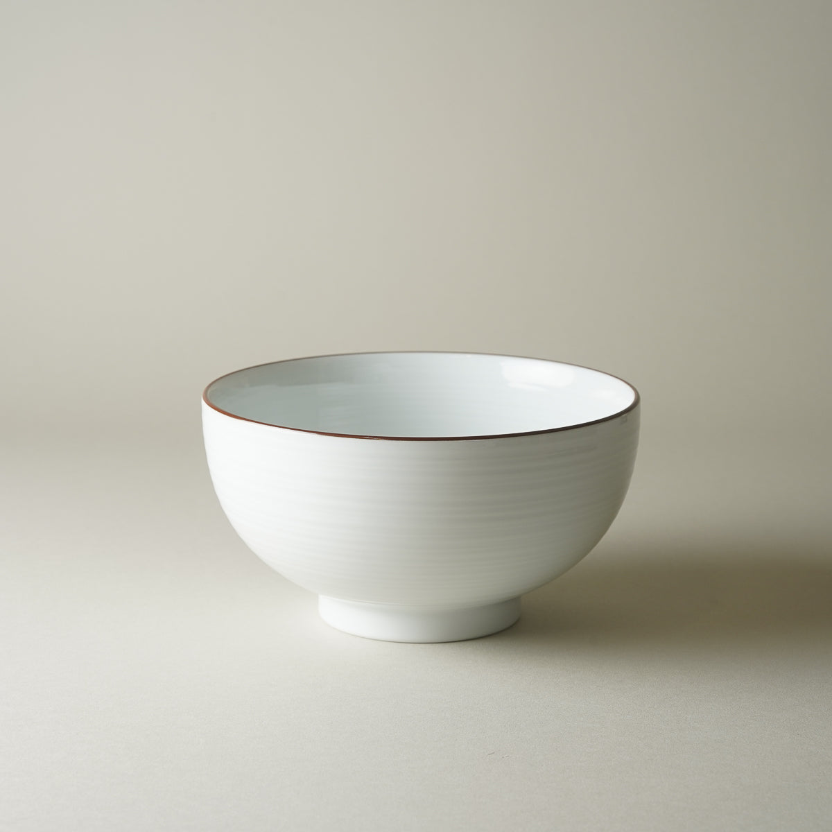 波佐見焼 五寸深めん丼 麺鉢 15.5cm/900ml 白磁千段 Hakusan Studio1156