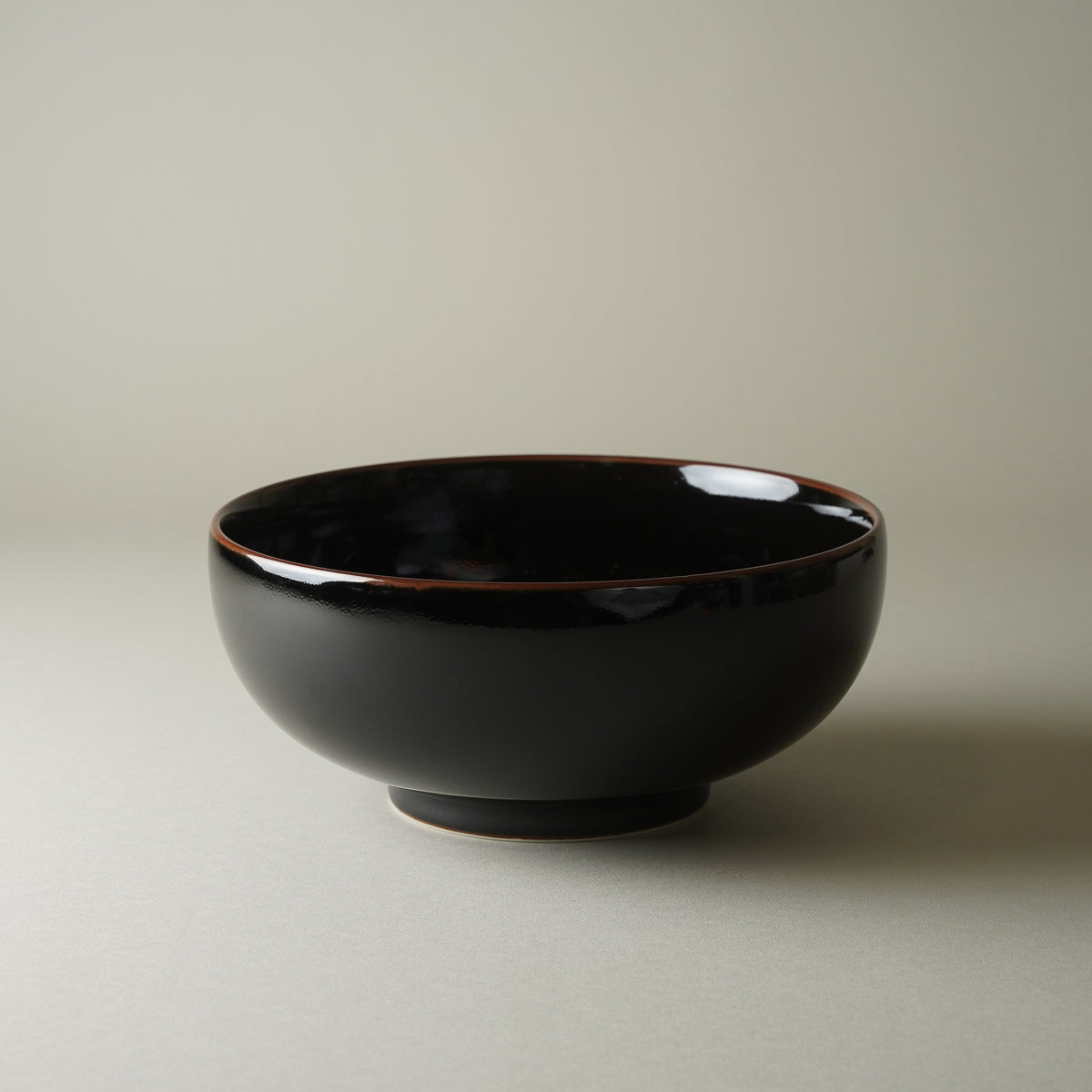 波佐見焼 六寸浅めん丼 麺鉢 18.5cm 天目 Hakusan Studio1156