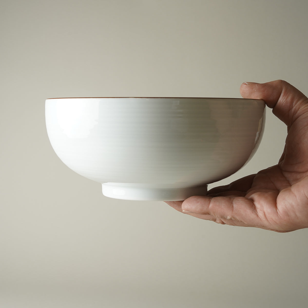 波佐見焼 六寸浅めん丼 麺鉢 18.5cm Hakusan Studio1156