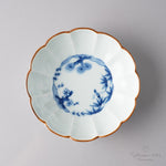有田焼 渕錆古染 十二方割小鉢 13.5cm Housen Studio1156