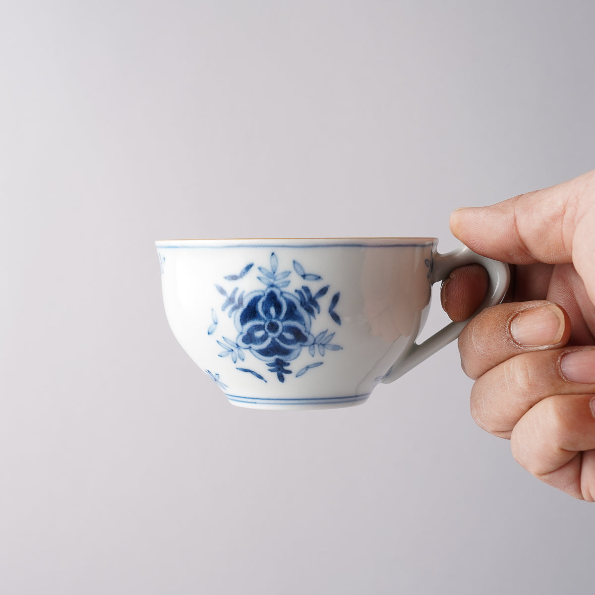 有田焼 古染付 結晶紋 コーヒー碗皿 200ml Housen Studio1156