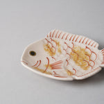 有田焼 錦金叩き 鯛形小皿 10cm Kouraku Studio1156