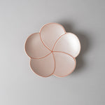 有田焼 捻り梅 銘々皿 15cm 銀彩(ピンク) Kouraku Studio1156