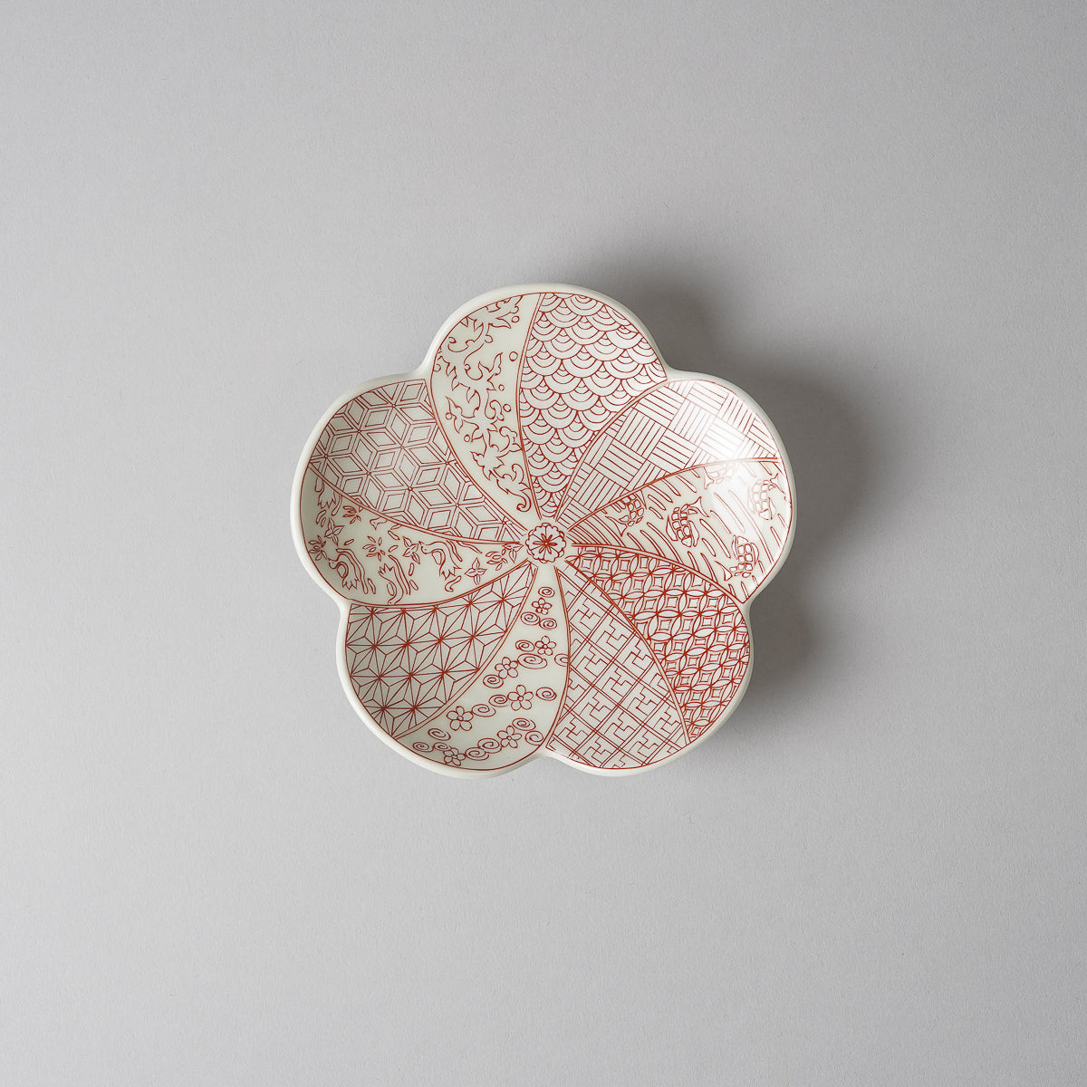 有田焼 捻り梅 銘々皿(小) 12cm 銀彩祥瑞 Kouraku Studio1156
