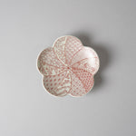 有田焼 捻り梅 銘々皿(小) 12cm 銀彩祥瑞 Kouraku Studio1156