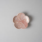 有田焼 捻り梅 小皿 9cm [5 Patterns] 銀彩祥瑞(ピンク) Kouraku Studio1156