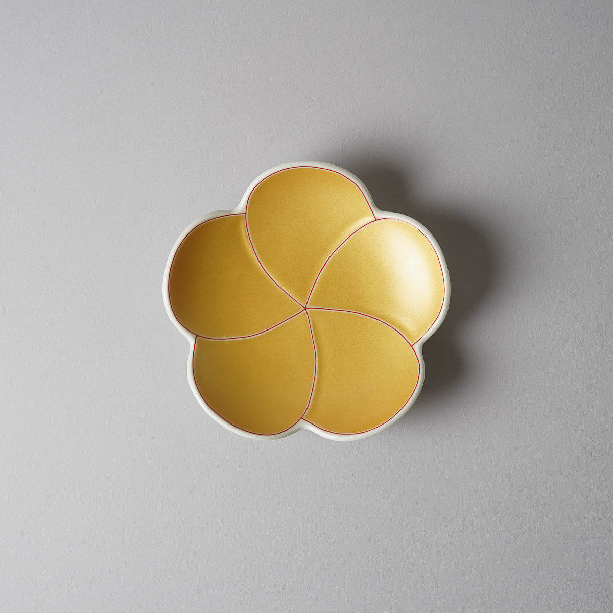 有田焼 捻り梅 銘々皿(小) 12cm 金彩 Kouraku Studio1156