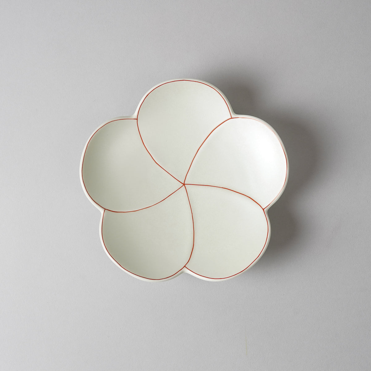 有田焼 捻り梅 銘々皿 15cm 銀彩 Kouraku Studio1156