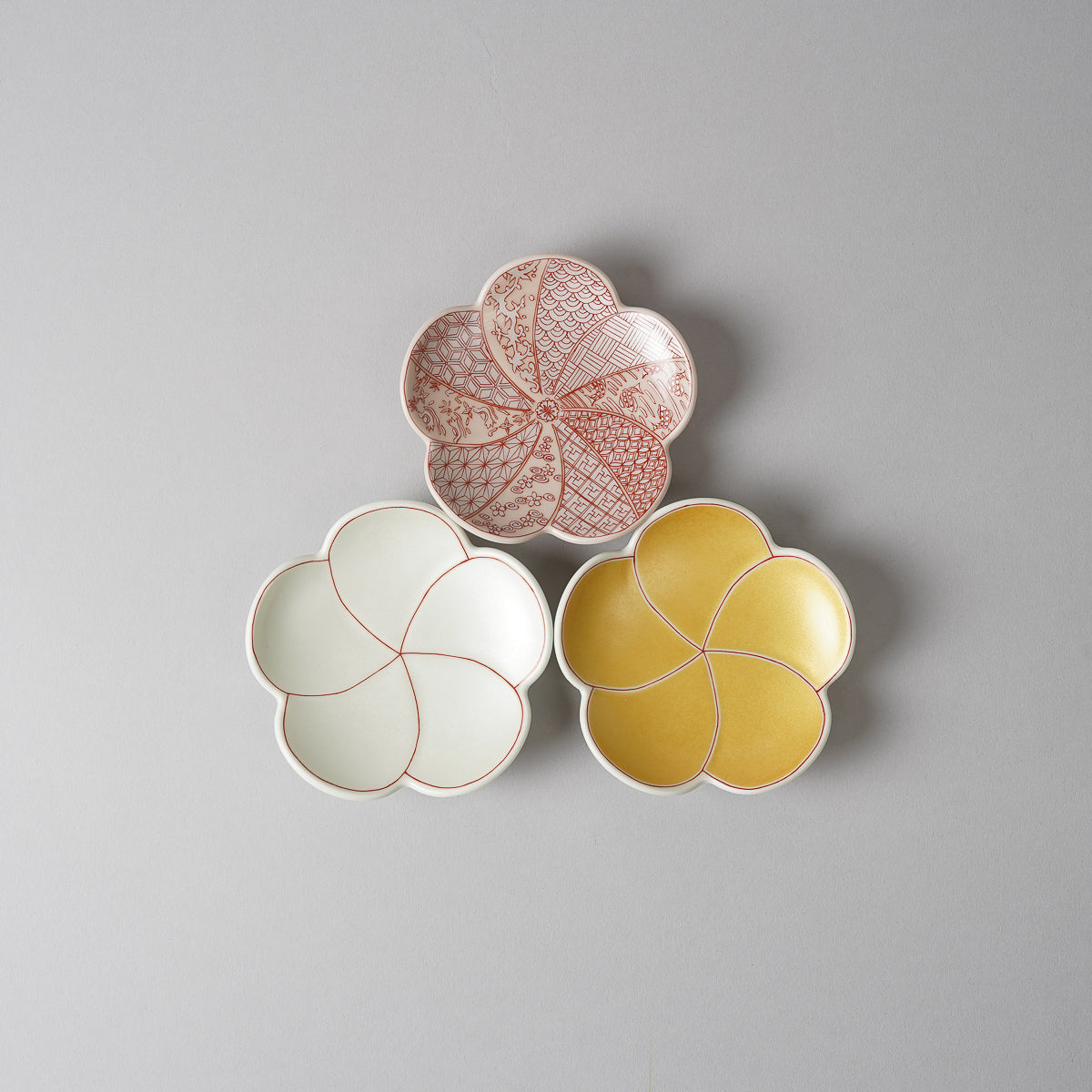 有田焼 捻り梅 小皿 9cm [5 Patterns] Kouraku Studio1156