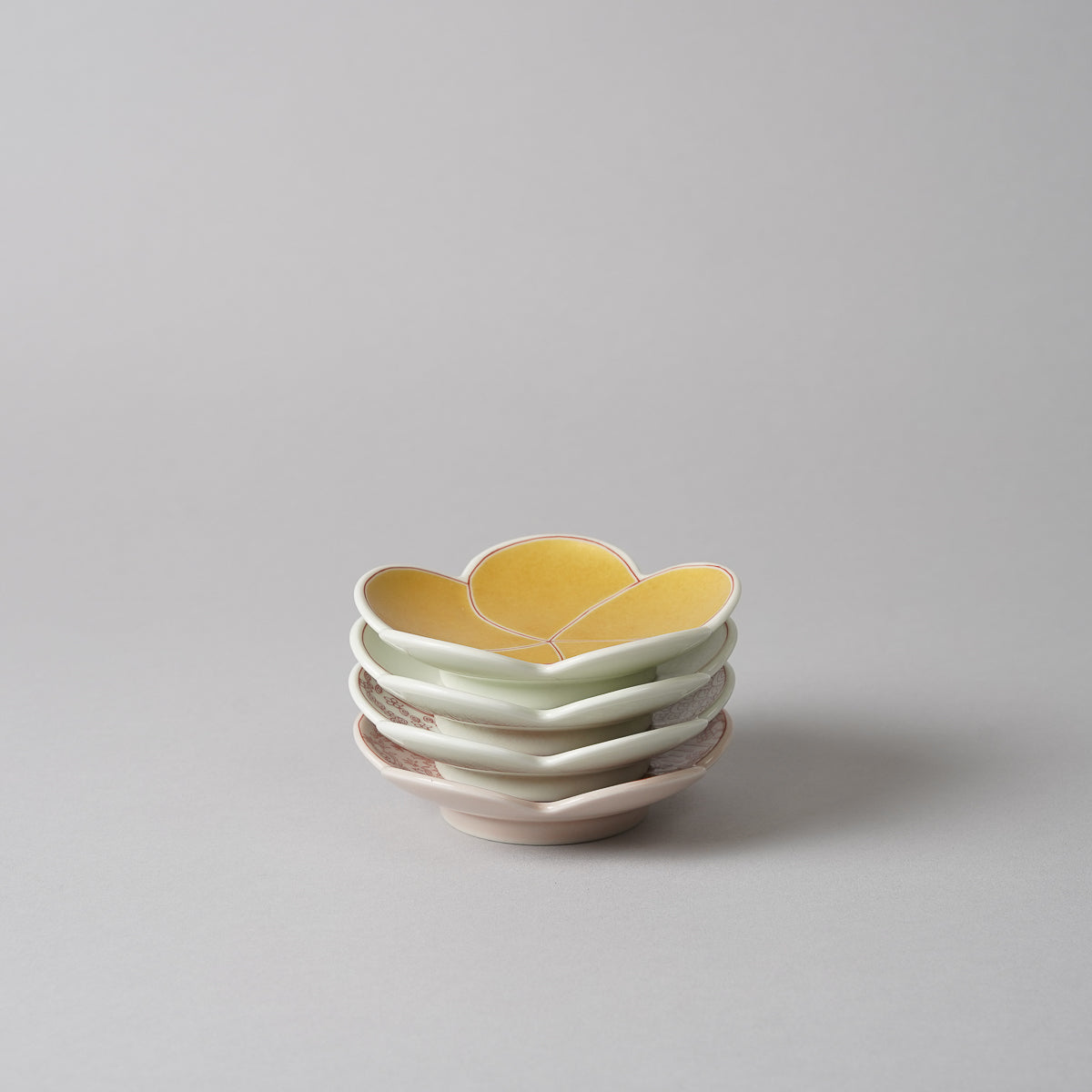 有田焼 捻り梅 小皿 9cm [5 Patterns] Kouraku Studio1156