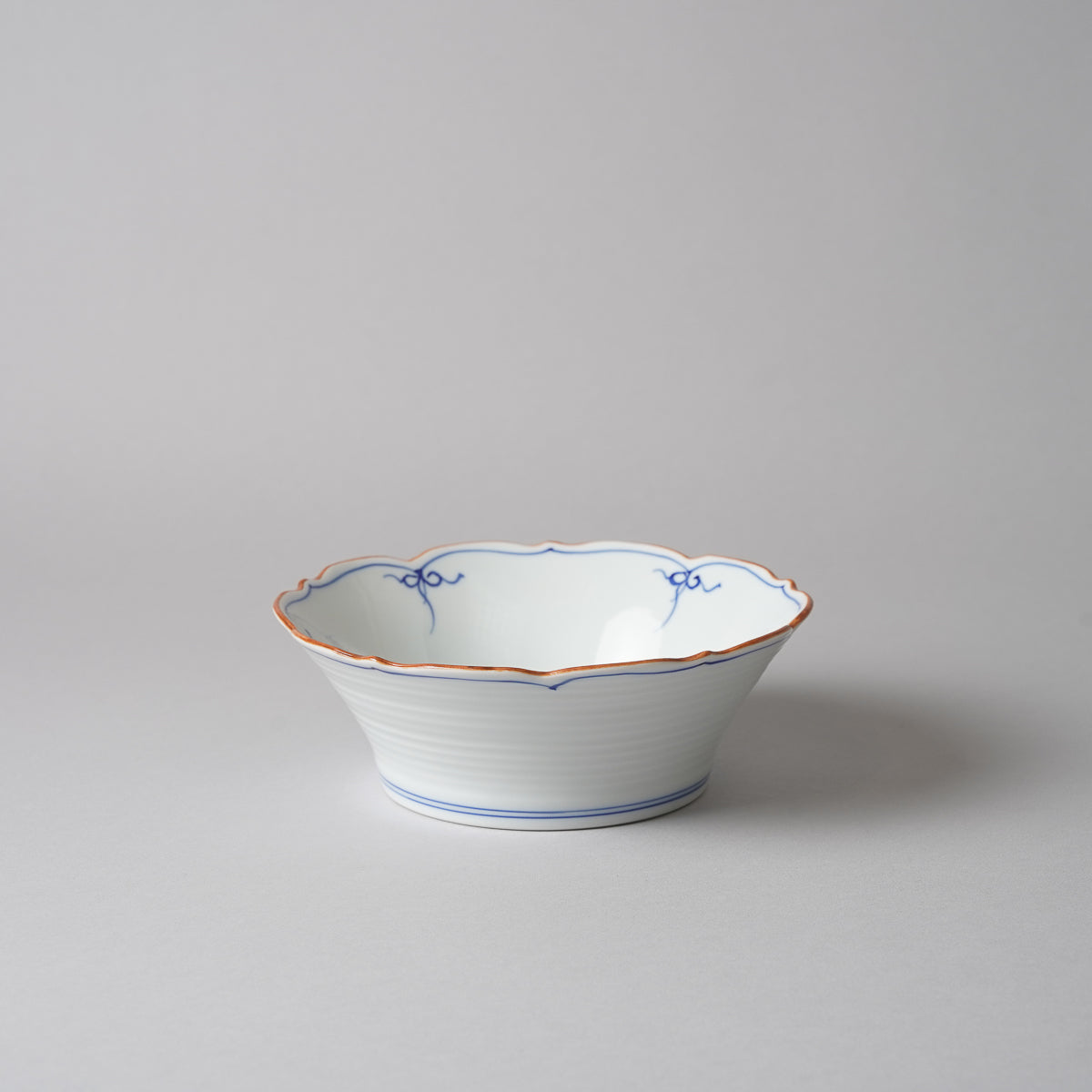 波佐見焼 瓔珞紋 平鉢 15cm [2 Colors] 青 Korin Studio1156