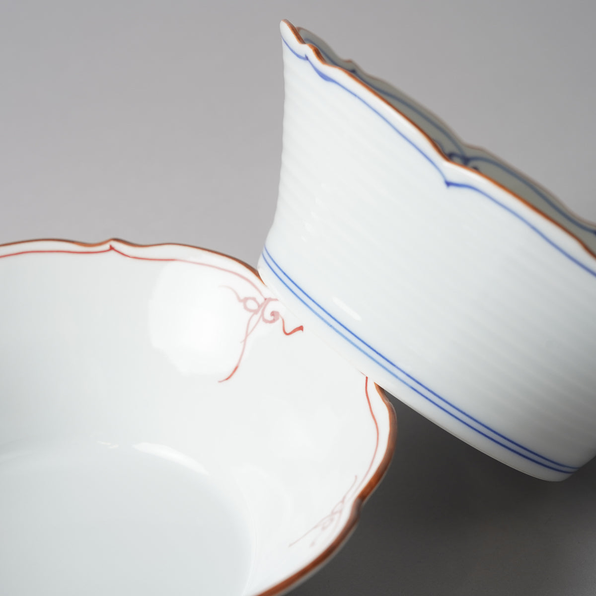 波佐見焼 瓔珞紋 平鉢 15cm [2 Colors] Korin Studio1156