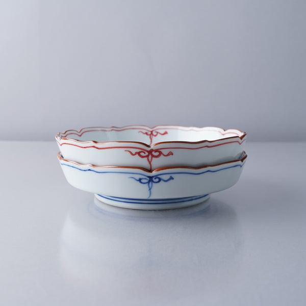 波佐見焼 瓔珞紋 桔梗渕立平皿 12.5cm 洸琳窯の通販｜【公式】スタジオ