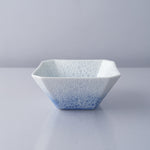 有田焼 隅切豆小鉢 豆鉢 9cm [渕淡泡ver] 渕淡青白泡 Kichiemon Studio1156