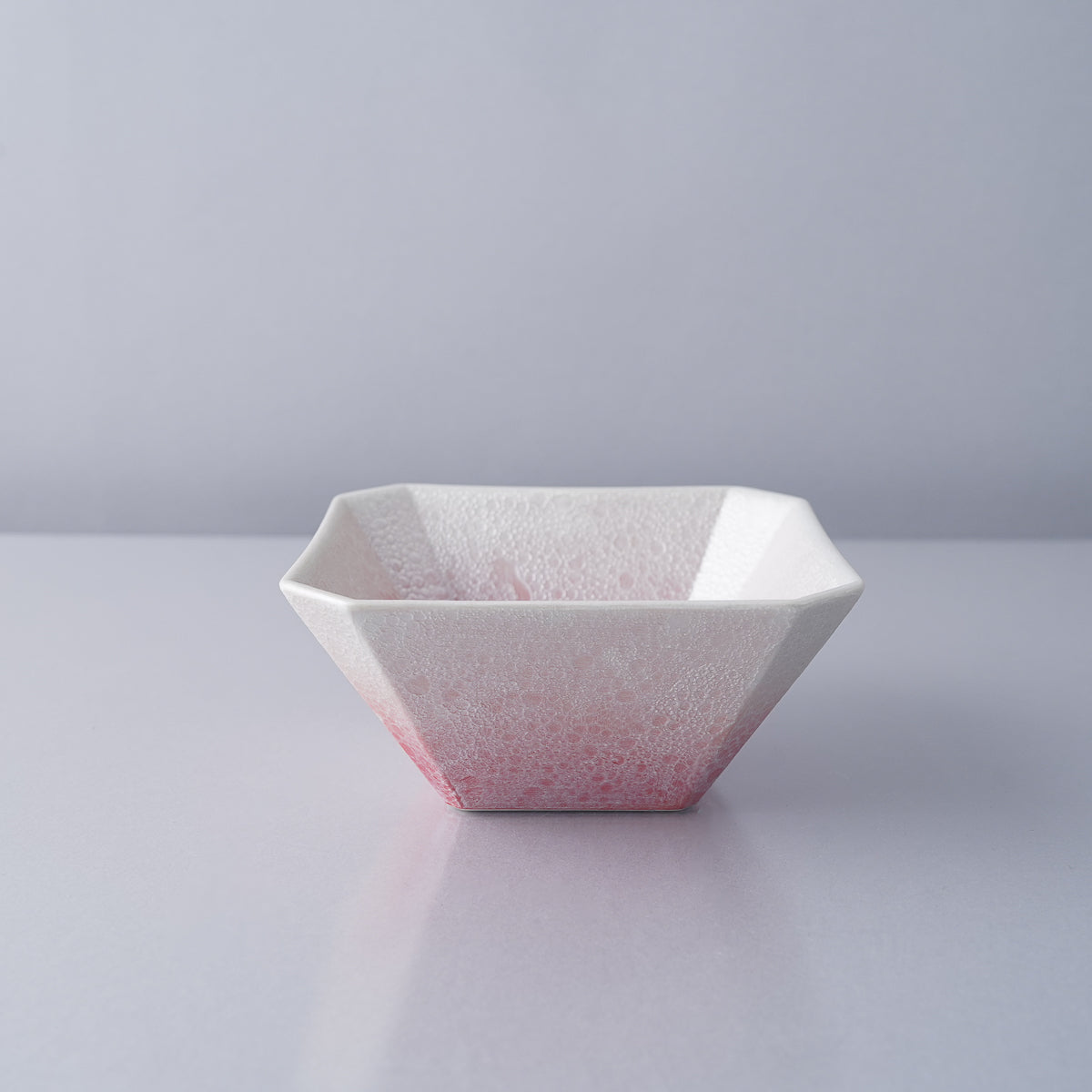 有田焼 隅切豆小鉢 豆鉢 9cm [渕淡泡ver] 渕淡赤白泡 Kichiemon Studio1156