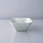 有田焼 隅切豆小鉢 豆鉢 9cm [渕淡泡ver] 渕淡緑白泡 Kichiemon Studio1156