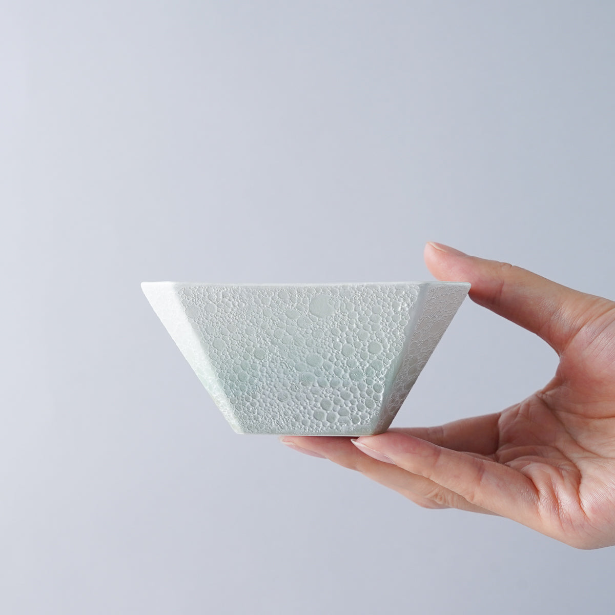 有田焼 隅切豆小鉢 豆鉢 9cm [渕淡泡ver] Kichiemon Studio1156