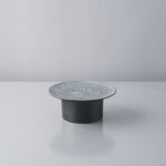 有田焼 泡化粧シリーズ 高台プレート(S) 11.5cm 黒泡雲銀 Kichiemon Studio1156