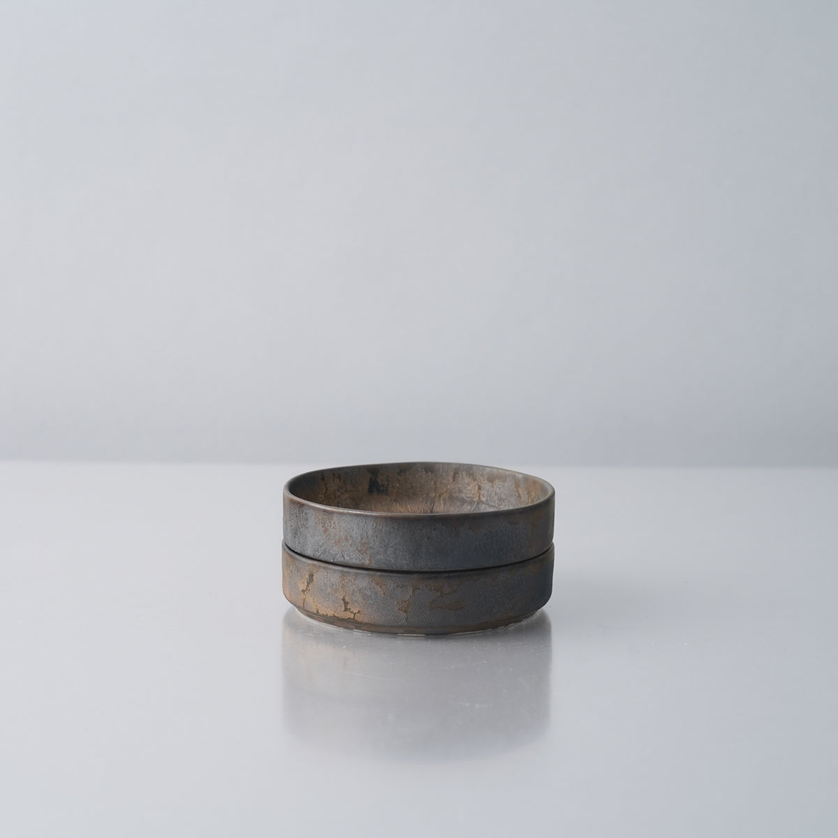 有田焼 銅金鱗 フラットプレート w/ Straight-rim 7.5cm Kanezen Studio1156