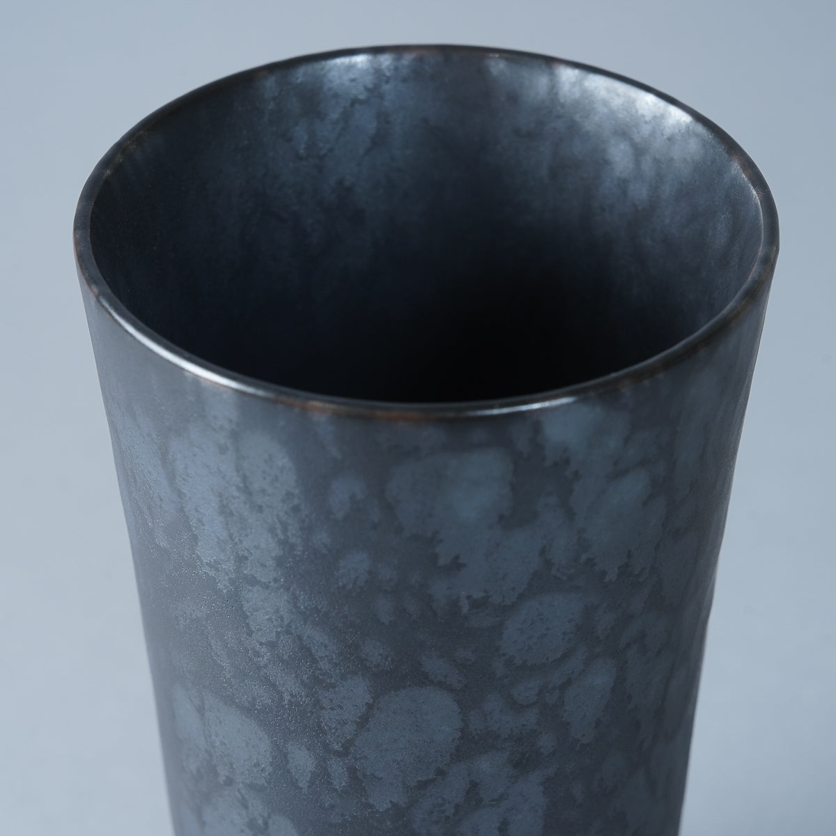 有田焼 黒錆絞りマット タンブラー L 300ml Kanezen Studio1156