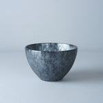 有田焼 ソフトボウル M 12cm/400ml 黒錆絞りマット Kanezen Studio1156