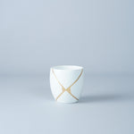 三川内焼 白マット金継ぎ 片口酒器 290ml ぐい呑み 100ml ぐい呑み 100ml Hirado-kasho Studio1156