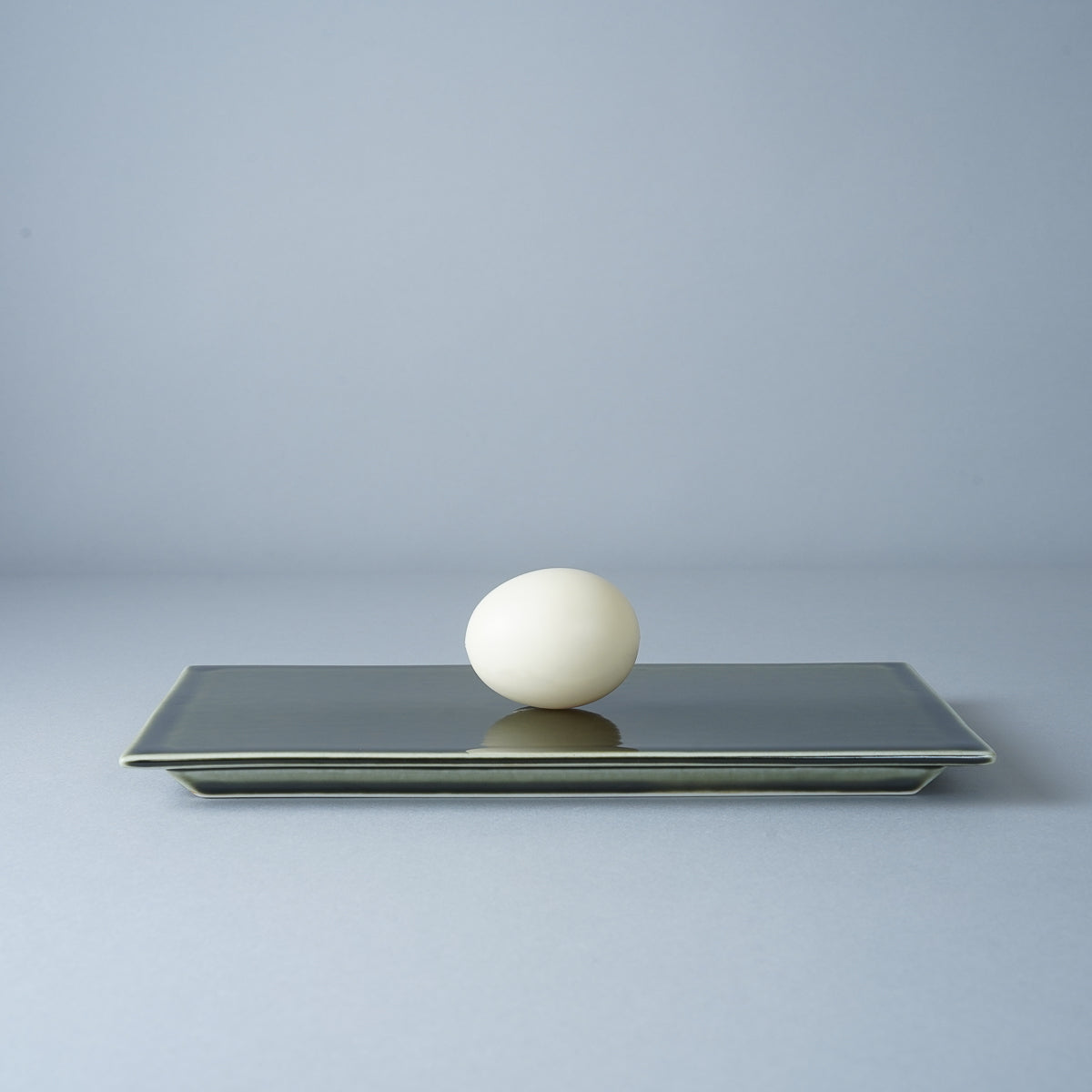 三川内焼 濃織部 長角皿 24cm Hirado-kasho Studio1156
