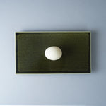 三川内焼 濃織部 長角皿 24cm Hirado-kasho Studio1156
